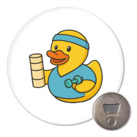 Magnet Quietscheente Physiotherapie Comic Gummiente 59mm Kühlschrankmagnet