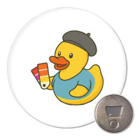 Magnet Quietscheente Grafikdesign Comic Gummiente 59mm Kühlschrankmagnet Flaschenöffner