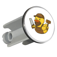 Waschbeckenstöpsel Quietscheente Schreinerei Comic...