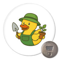 Magnet Quietscheente Gartenbau Comic Gummiente 59mm Kühlschrankmagnet Flaschenöffner