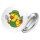 Button Quietscheente Gartenbau Comic Gummiente
