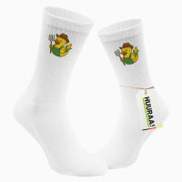 Unisex Socken Quietscheente Landwirtschaft Comic Gummiente Größe 37/46 White Motiv Tennissocken
