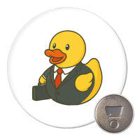 Magnet Quietscheente Chef Comic Gummiente 59mm Kühlschrankmagnet Flaschenöffner