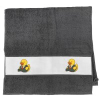 Handtuch Quietscheente Chef Comic Gummiente 50x100cm