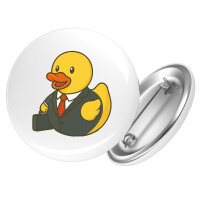 Button Quietscheente Chef Comic Gummiente