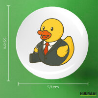 Button Quietscheente Chef Comic Gummiente