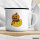 Emaille Tasse Quietscheente Halloween Comic Gummiente 300ml Vintage