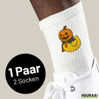 Unisex Socken Quietscheente Halloween Comic Gummiente Größe 37/46 White Motiv Tennissocken