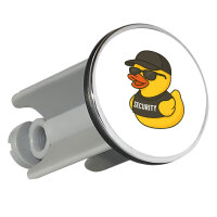 Waschbeckenstöpsel Quietscheente Security Comic...