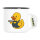 Emaille Tasse Quietscheente Gastronomie Comic Gummiente 300ml Vintage