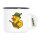 Emaille Tasse Quietscheente Jäger Comic Gummiente 300ml Vintage