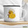 Emaille Tasse Quietscheente Rente Comic Gummiente 300ml Vintage