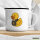 Emaille Tasse Quietscheente Pfarrer Comic Gummiente 300ml Vintage