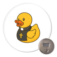 Magnet Quietscheente Pfarrer Comic Gummiente 59mm...