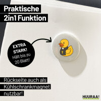 Magnet Quietscheente Pfarrer Comic Gummiente 59mm Kühlschrankmagnet