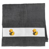 Handtuch Quietscheente Pfarrer Comic Gummiente 50x100cm