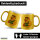 Glitzertasse Quietscheente Bademeister Gummiente 330ml