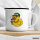 Emaille Tasse Quietscheente Dealer Gummiente Händler 300ml Vintage