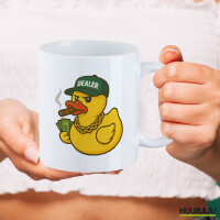 Kaffeetasse Quietscheente Dealer Gummiente Händler 330ml