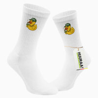 Unisex Socken Quietscheente Dealer Gummiente Händler Größe 37/46 White Motiv Tennissocken