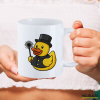 Kaffeetasse Quietscheente Schornsteinfeger Gummiente Kaminfeger 330ml