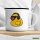 Emaille Tasse Quietscheente DJ Gummiente Club-DJ 300ml Vintage