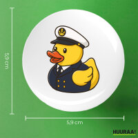 Button Quietscheente Kapitän Gummiente Seefahrer