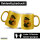 Glitzertasse Quietscheente Pilot Gummiente Flugkapitän 330ml