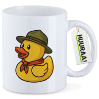 Kaffeetasse Quietscheente Pfadfinder Gummiente...