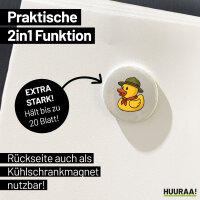 Magnet Quietscheente Pfadfinder Gummiente Jungpfadfinder 59mm Kühlschrankmagnet