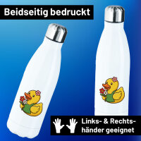 Trinkflasche Quietscheente Floristin Gummiente...