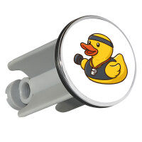 Waschbeckenstöpsel Quietscheente Fitness-Trainer...