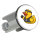 Waschbeckenstöpsel Quietscheente Fitness-Trainer Gummiente Coach 4cm