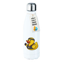 Trinkflasche Quietscheente Fitness-Trainer Gummiente...