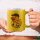 Glitzertasse Quietscheente Fussball-Trainer Gummiente 330ml