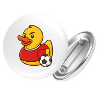Button Quietscheente Fußballer Gummiente...