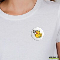 Button Quietscheente Tennis-Spieler Gummiente...