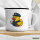 Emaille Tasse Quietscheente Postbote Gummiente Briefträger 300ml Vintage