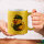 Glitzertasse Quietscheente Postbote Gummiente 330ml
