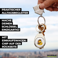Schlüsselanhänger Quietscheente Detektiv Gummiente Ermittler Schlüsselring