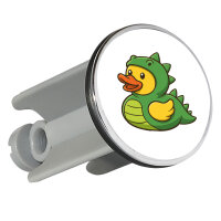 Waschbeckenstöpsel Quietscheente Dinosaurier...