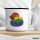 Emaille Tasse Quietscheente LGBTQ Pride Comic Gummiente 300ml Vintage