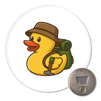 Magnet Quietscheente Wanderer Gummiente Hiking  59mm...