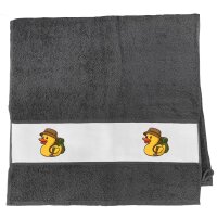 Handtuch Quietscheente Wanderer Gummiente Hiking  50x100cm