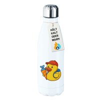 Edelstahl-Trinkflasche Quietscheente Einschulung...