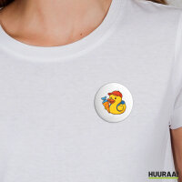 Button Quietscheente Einschulung Gummiente Schulanfang rund