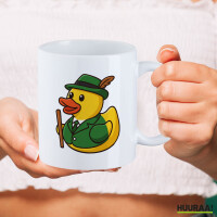 Kaffeetasse Quietscheente Schützenbruder Gummiente Schützenfest 330ml