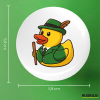 Button Quietscheente Schützenbruder Gummiente Schützenfest rund