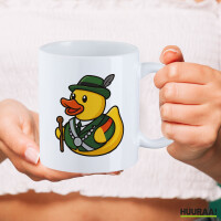 Kaffeetasse Quietscheente Schützenkönig Gummiente Schützenfest 330ml