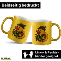 Glitzertasse Quietscheente...